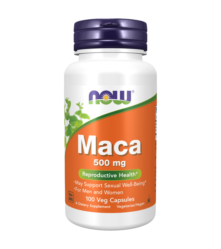 NOW Foods, 秘魯人參 (瑪卡), 500 mg, 100 粒